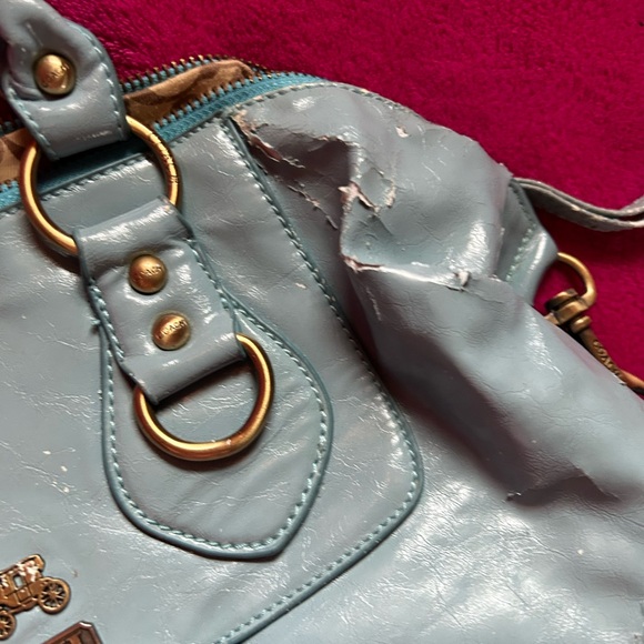 COACH baby blue bag - Picture 3 of 9